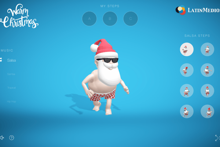 Warm Christmas website preview